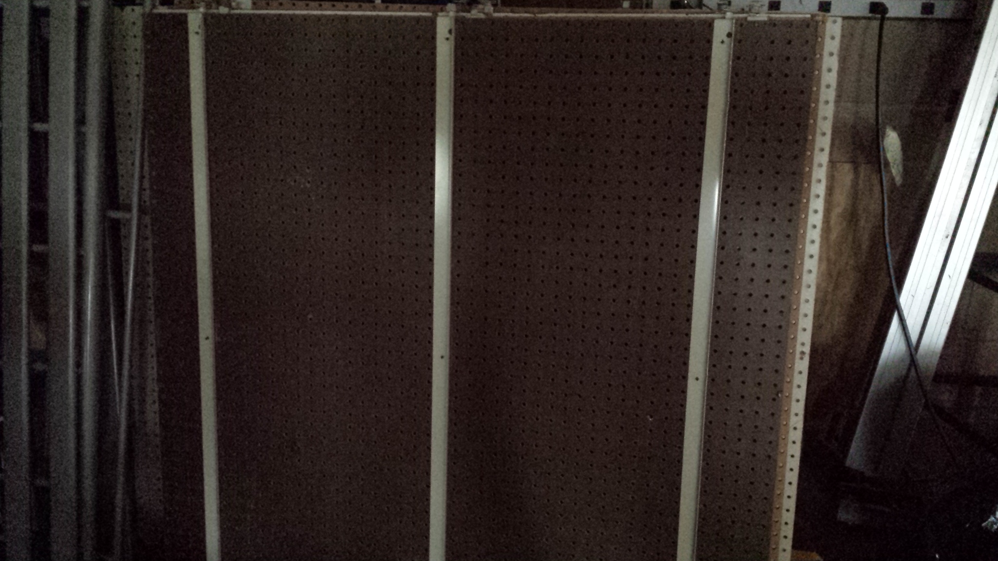 4 ft x 4 ft peg board pegboard garage storeroom warehouse storage ...