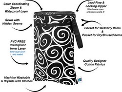Planet Wise Reusable Wet Dry Bags Medium 13in X 16in Choose Color Planet Wise Reusable Wet Dry Bags Medium 13in X 16in Choose Color