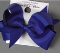 Finishing Touches Hair Bow A4 Clip 350 Royal Blue Medium Twist