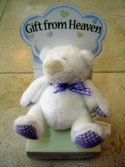 BG1196 Bear Your Soul White Bear Gift From Heaven by Ganz
