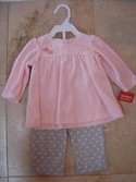 Carters Size 3m-6m Girl's Year Round Clothing 2-pc Set