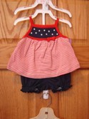 Carters Stars & Stripes 3 Piece Outfit Size 3m-6m