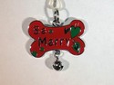 Be Merry Christmas Pet Dog Collar Charm by Ganz
