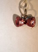 EJ2957 Pink Rhinestone Bow Pet Charm for Collars by Ganz