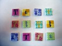 EJ6980 Ceramic Letter T Magnets by Ganz