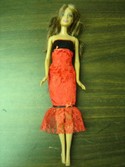 2005 Barbie Doll with Red & Black Dress