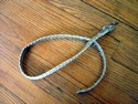 Size 4T-5x-6x White Braided Belt Girl Measures 30"
