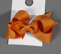 A1 Clip 746-Pumpkin FT Small HairbowsNEW