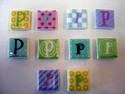 EJ6976 Ceramic Letter P Magnets by Ganz