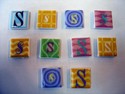 EJ6979 Ceramic Letter S Magnets by Ganz