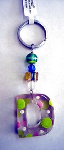 EK0636 Initially Yours Chunky Keyring: Letter D by Ganz