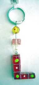 EK0646 Initially Yours Chunky Keyring: Letter L by Ganz