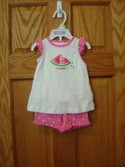 Carters Watermelon Outfit Size 3m-6m