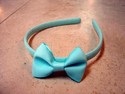 Ellen Rubinson Size Infant 11" Solid Sky Blue Headband with Bow