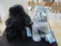 Webkinz - NEW Set Of 2 Black Poodle HM191 & Charcoal Cat HM152