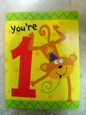 "You're 1" Kids Birthday Gift Card Blank Inside