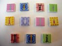 EJ6969 Ceramic Letter I Magnets by Ganz