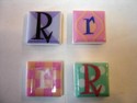 EJ6978 Ceramic Letter R Magnets by Ganz