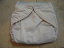 AIO White Medium  Sized Cloth Diapers Used