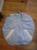 Kiddopotamus Poppit Luxe Infant Carrier Cover - Light Blue