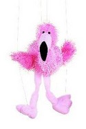 H6145 10" Flamingo Marionette String Puppet by Ganz