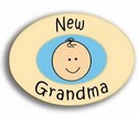 0065 New Grandma Gold Stork Pride Pin Handcrafted