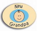 0066 New Grandpa Gold Stork Pride Pin Handcrafted