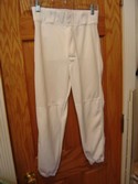 Middletown Sportsland Size Youth Lg White Baseball Pants