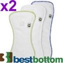Best Bottom Diaper Set of 2 Stay Dry Doublers Choose PARENT