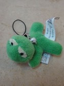 Ganz Key Ring / Cell Phone Charm Zipper Pull Plush Frog NEW