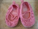 ABG Baby Girls Size 6m-9m Casual Pink Year Round Shoes Used