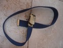 Belt Tiger Cub Blue Cotton 31" Long  Webbed Belt