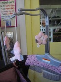 Baby Trend Pack n Play/ Nursery Center Mobile Replacement Pink Gray