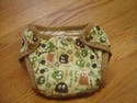 AI2 - Monster Print  Cover & Insert Cloth Diapers Used