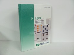 Alpha Math U See Instruction Manual  Used Mathematics Mathematics