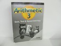 Arithmetic 3 Abeka Quiz/Test Key  Used 3rd Grade Mathematics Mathematics