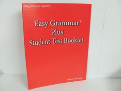 Easy Grammar Plus Used 7th Grade, Student Test Booklet