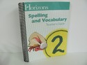 Spelling and Vocab Horizons Teacher Guide  Used 2nd Grade Spelling/Vocabulary