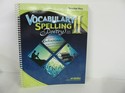 Vocabulary Spelling II Abeka Teacher Key  Used Spelling/Vocabulary Books