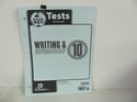 Writing & Grammar BJU Press Test Key Used 10th Grade Language Language