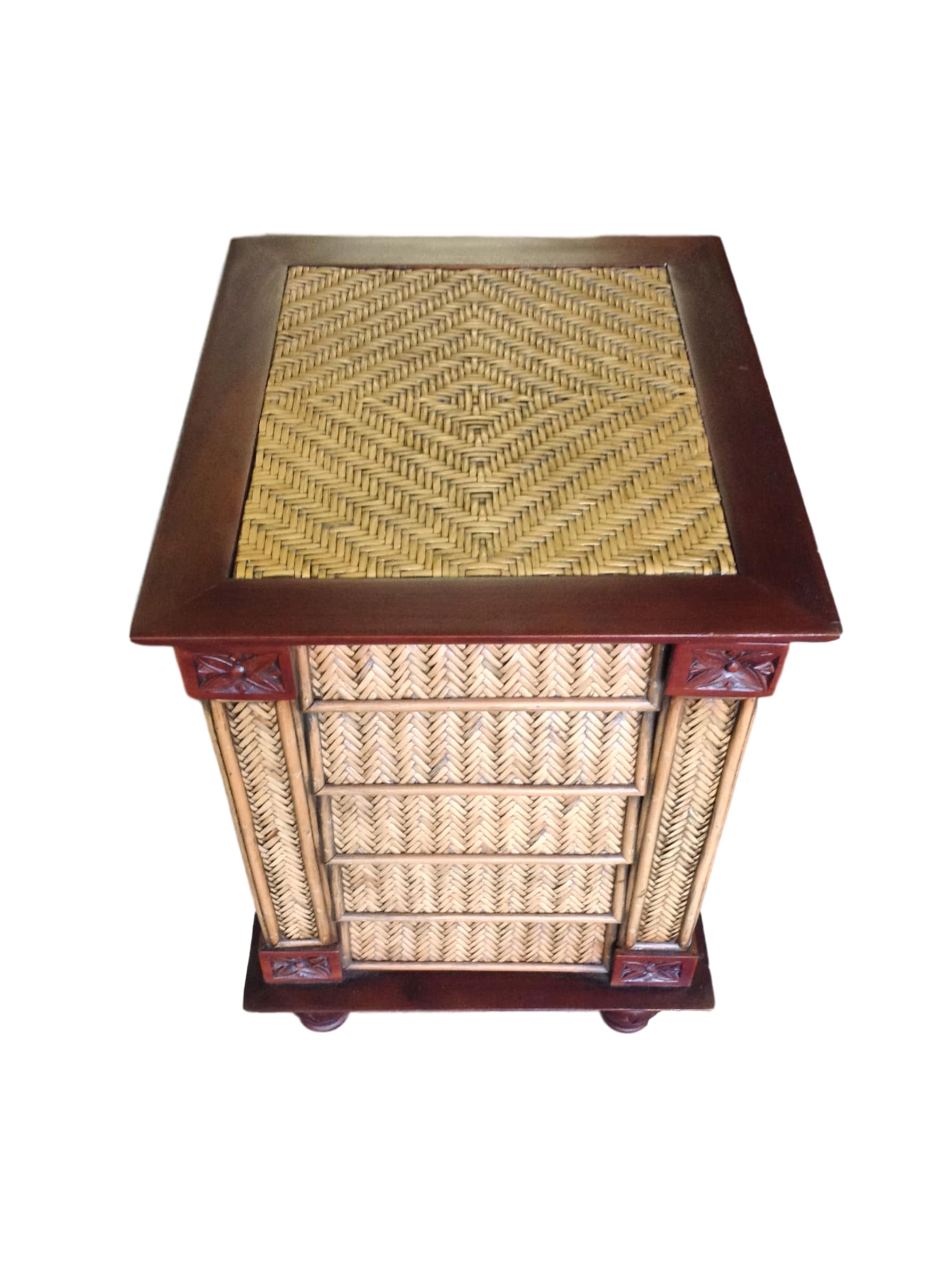 Woven wicker Nightstand Alabama Furniture