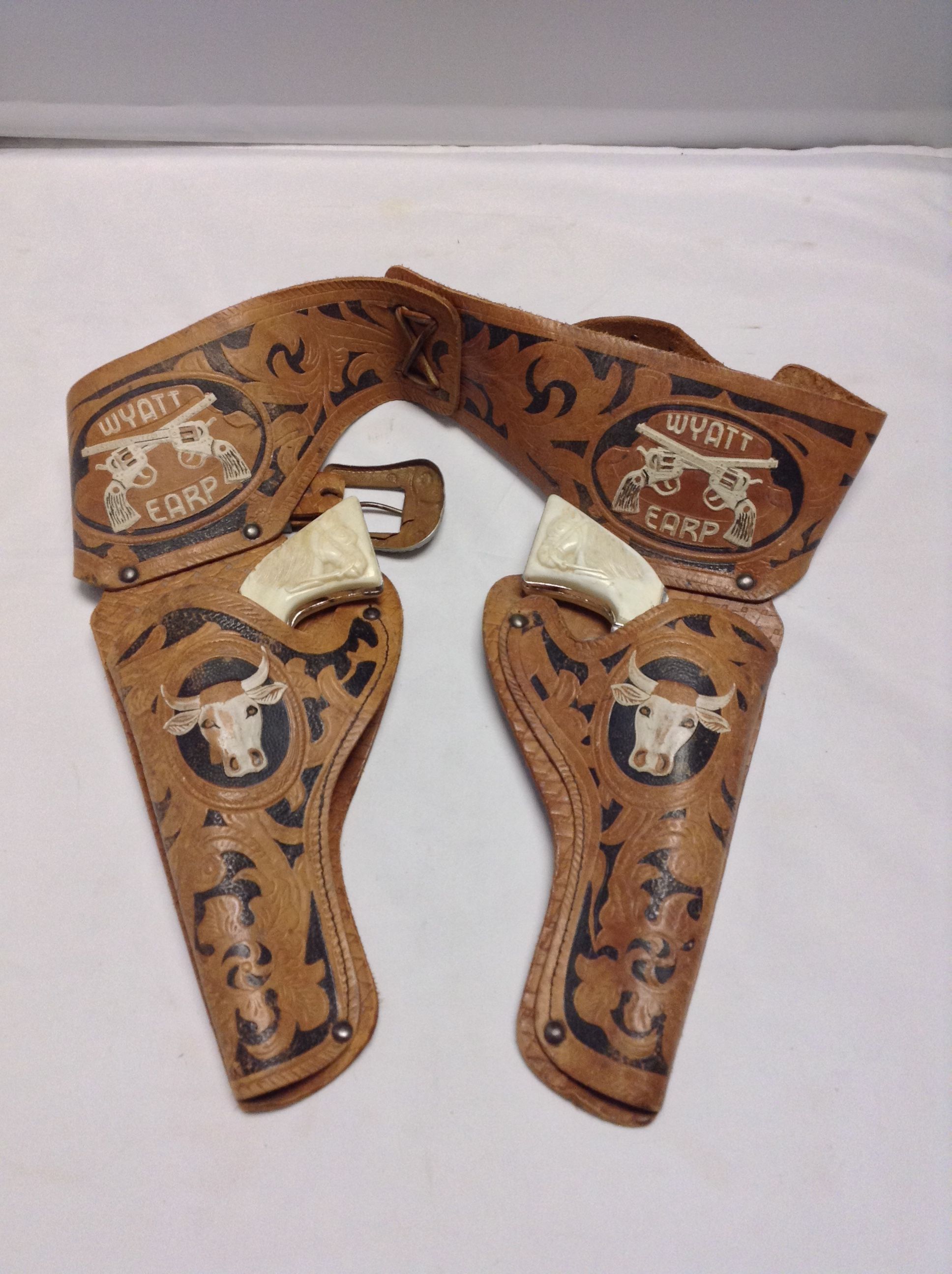 Wyatt Earp Double Holster & Cap Guns Alabama Furniture
