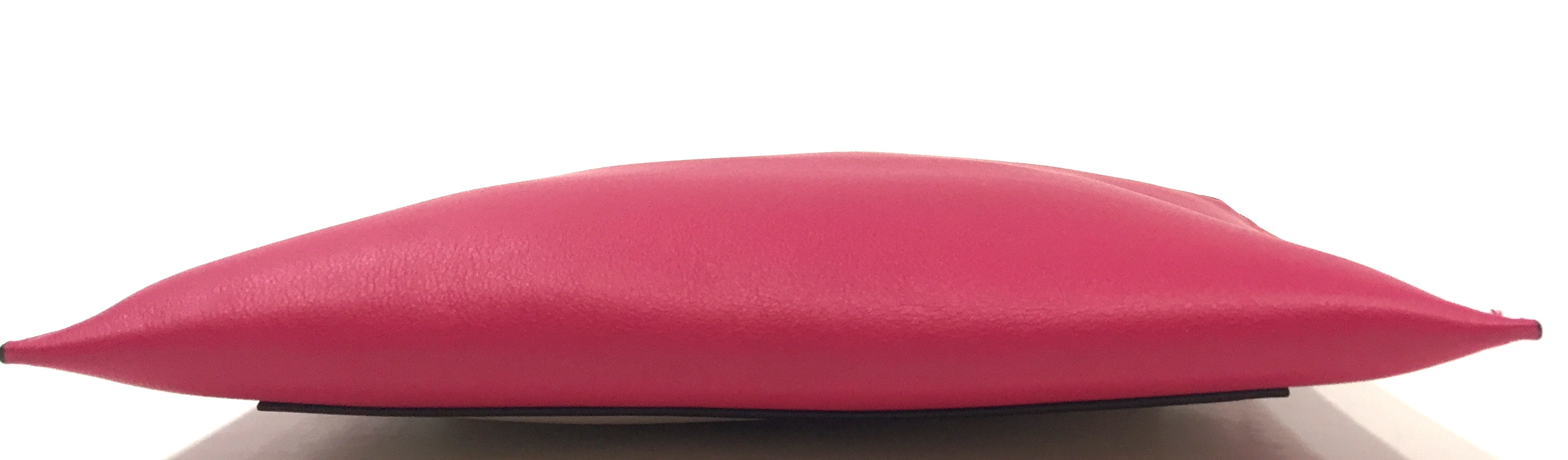 celine pink leather clutch bag pocket  