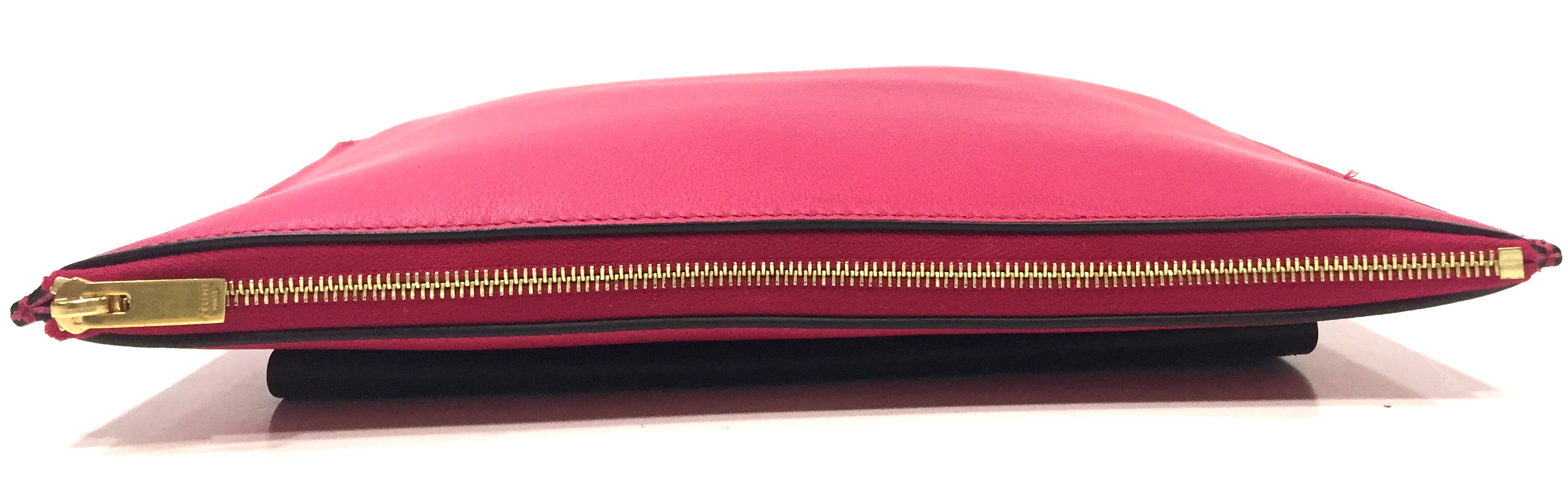 Celine Fuschia and Cream Leather Pocket Clutch Handbag | Alexis ...  