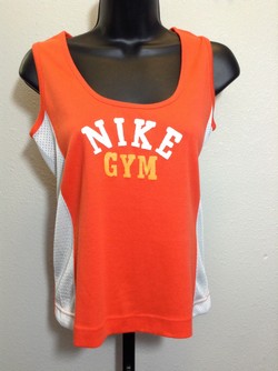 nike orange tank top womens