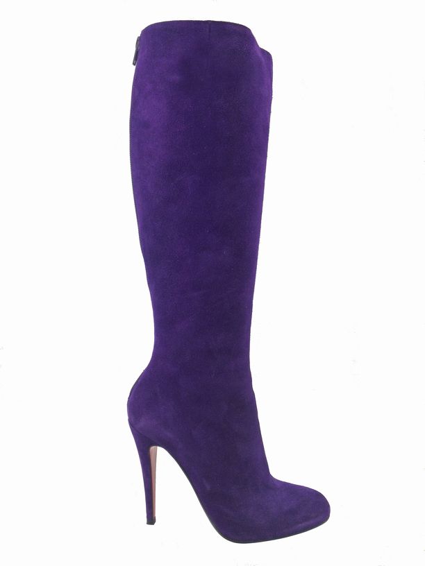 Consigned Designs | Christian Louboutin Shoes | Purple Babel Suede ...