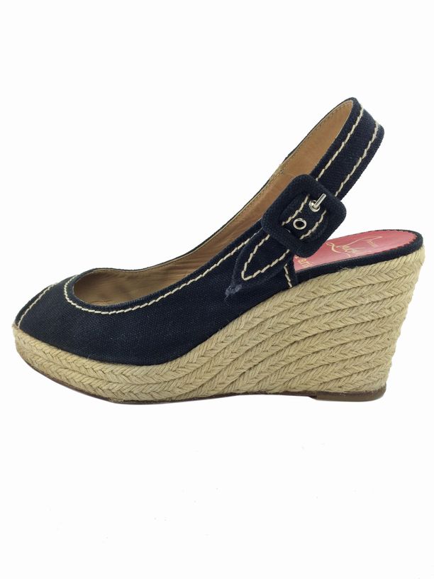 cheap replica christian louboutins - Consigned Designs | Christian Louboutin Shoes | Black Canvas ...