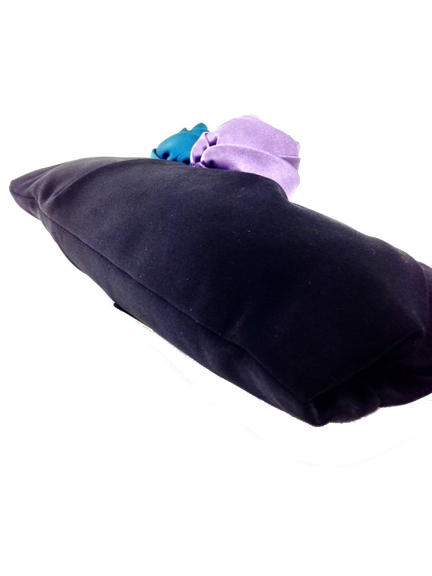 NEW Prada Satin Raso Rosette Clutch Bag Black | Consigned Designs ...  