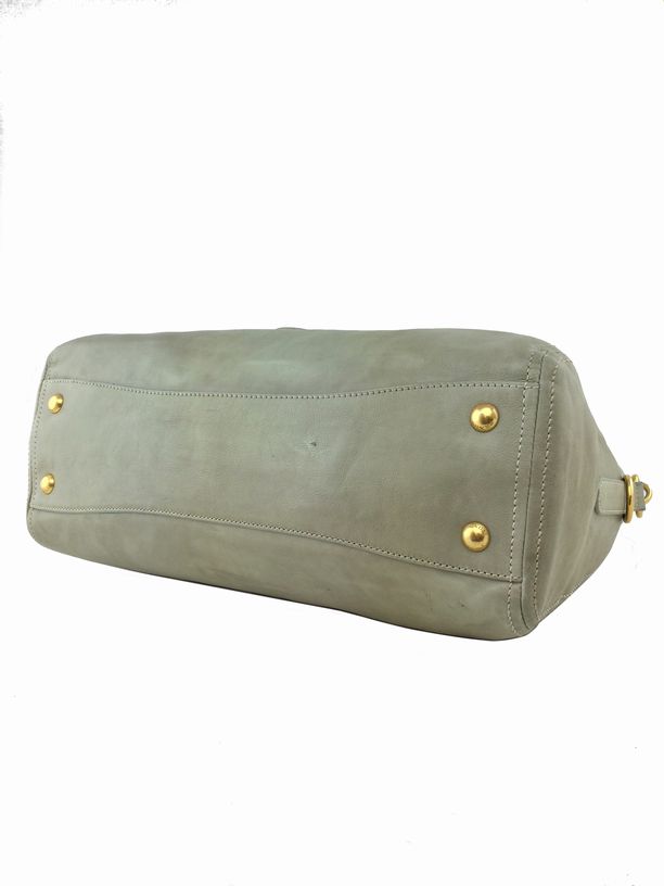 Prada Vitello Shine Satchel Bag Beige | Consigned Designs