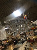 40 Light Crystal Silvered Chandelier 32x15
